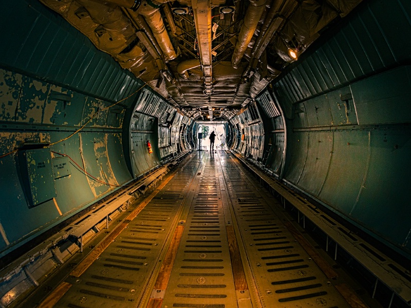 Inside of a C-130