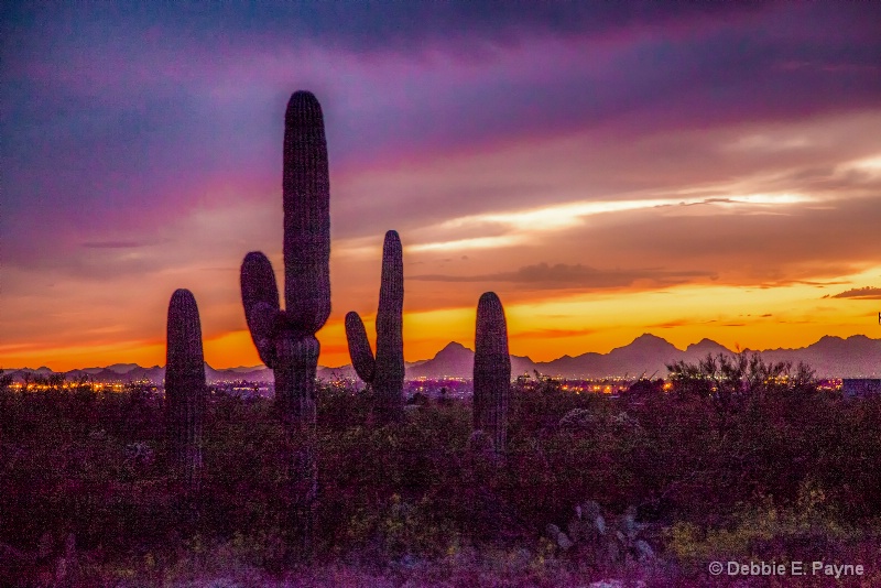 Color Above the Tucson Lights