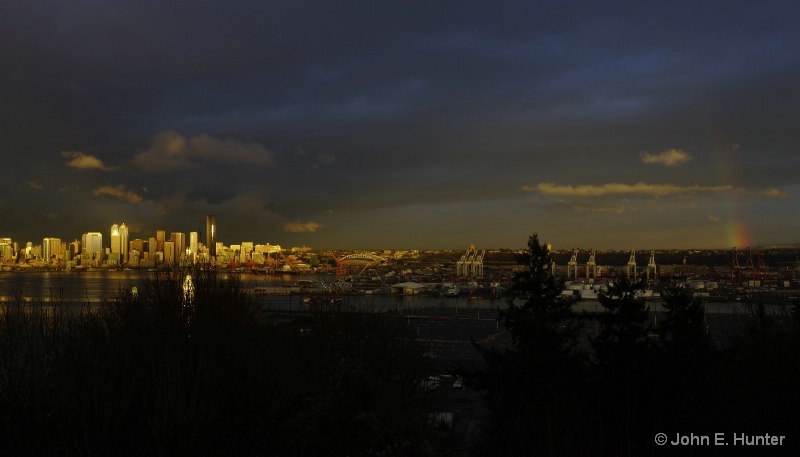 Rainbow over South Seattle - ID: 14868910 © John E. Hunter