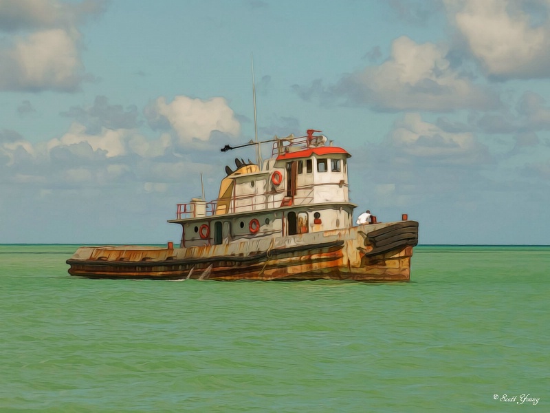 Caribbean Tugboat - ID: 14874614 © Richard S. Young