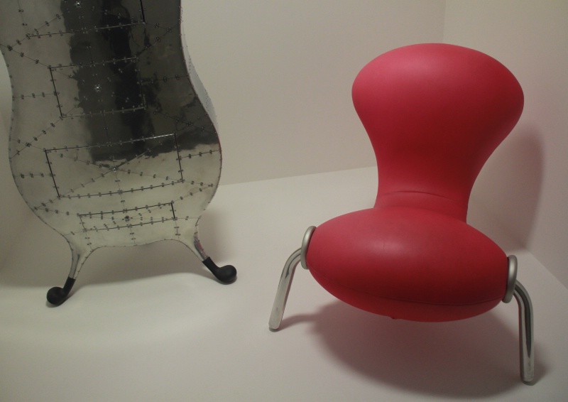 Paris: a red chair