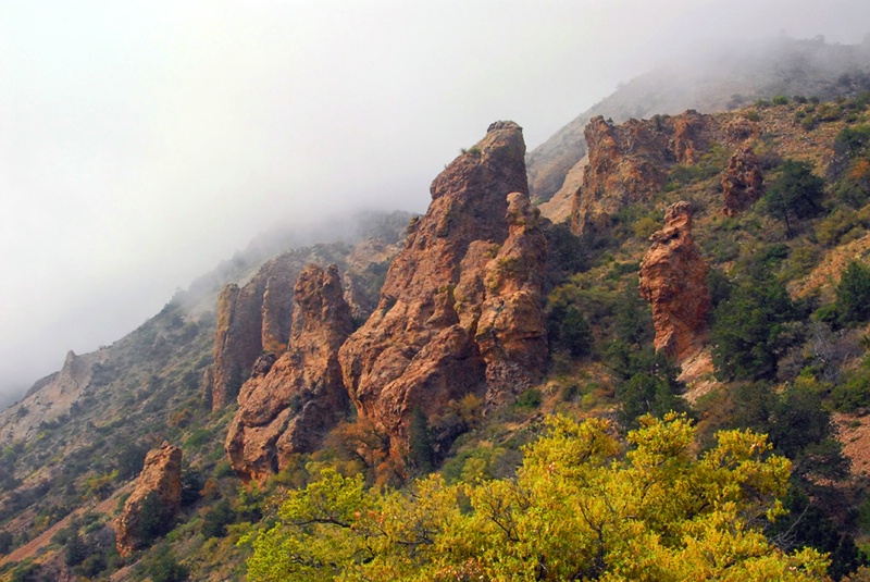 Outcroppings in the Mist