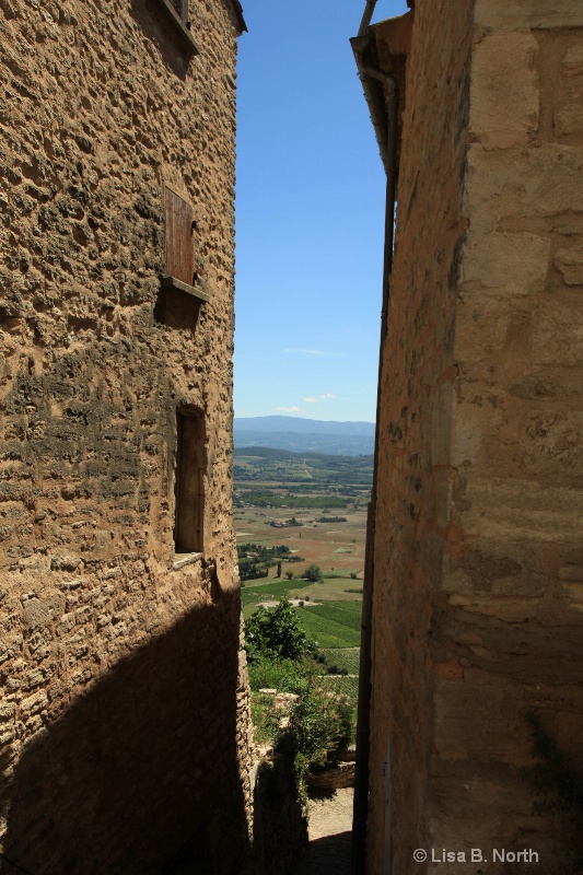 A glimpse of The Luberon from Gordes, Provence
