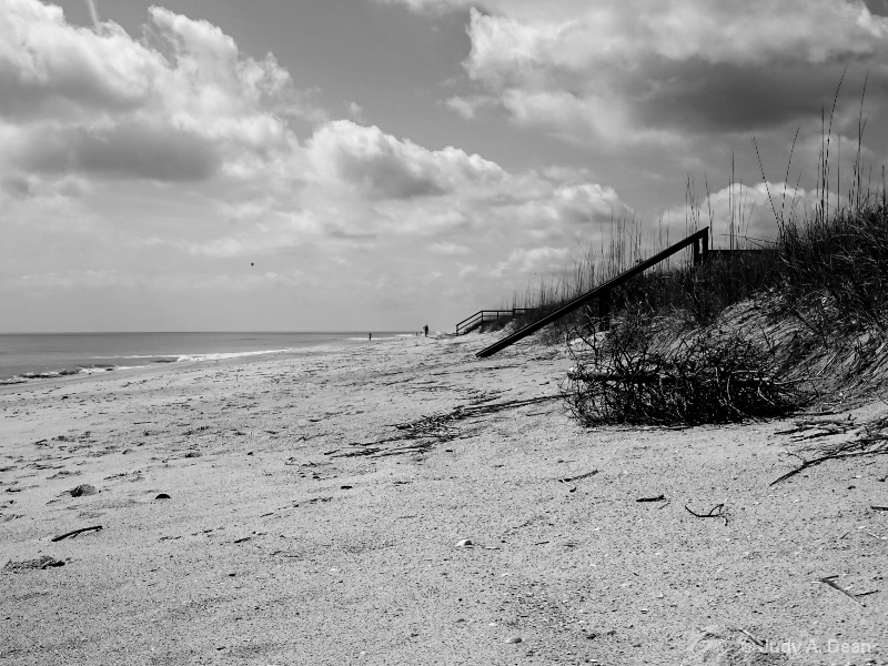 Beach in Black & White