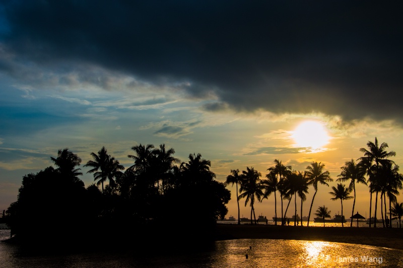 Sunset of Tanjong Beach