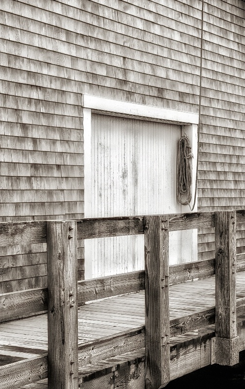 Boathouse at Cohasset Harbor