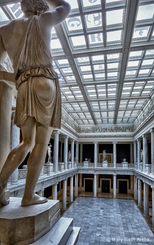 Surveying the Hall of Sculpture