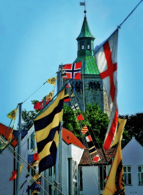 Regatta Flags - ID: 14895690 © Karen E. Michaels