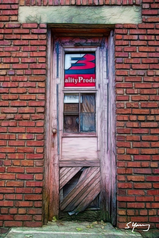 Old Pink Door; Macon, NC - ID: 14898614 © Richard S. Young