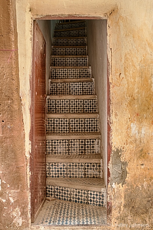 Stairway in Fes, Morocco