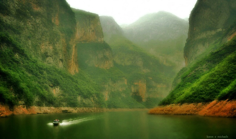 Misty Morning in Emerald Gorge - ID: 14906643 © Karen E. Michaels