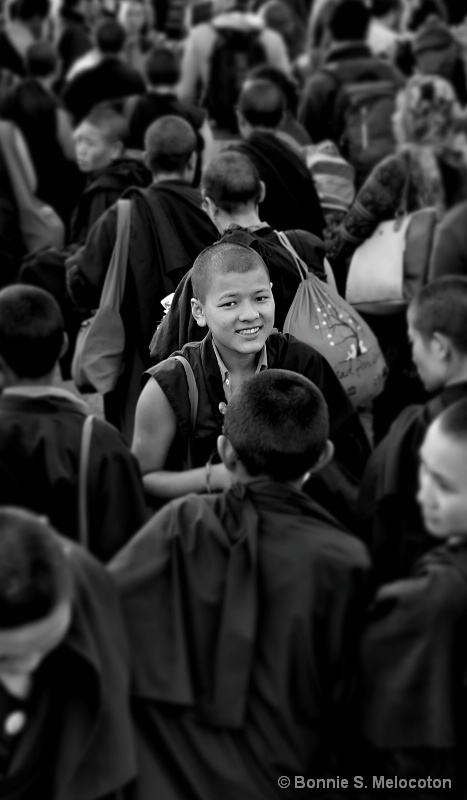 A cheerful smile from a young Nepali monk