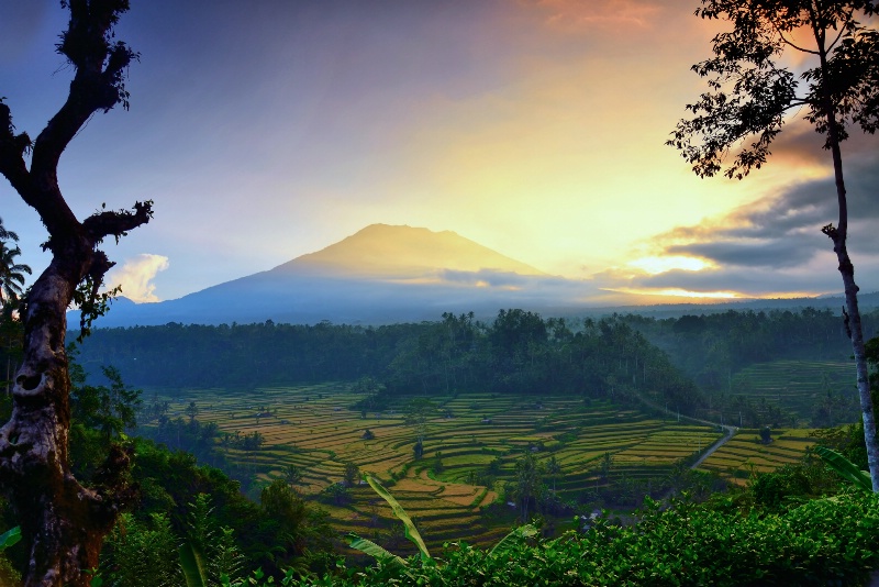 Sunrise at Mt Agung