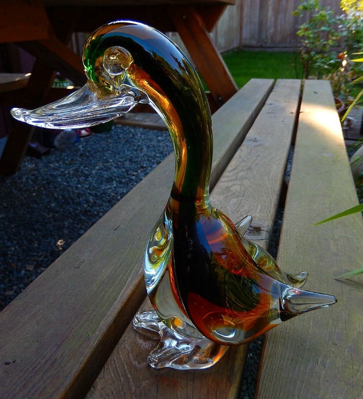 Sad Glass Duck