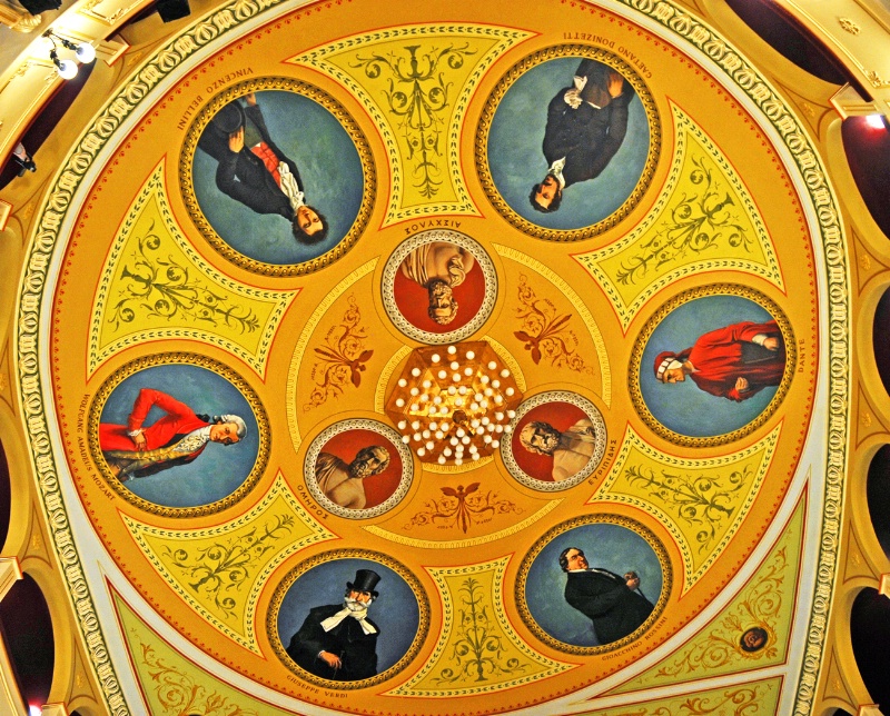 Ceiling Painting of the island Syros Opera.