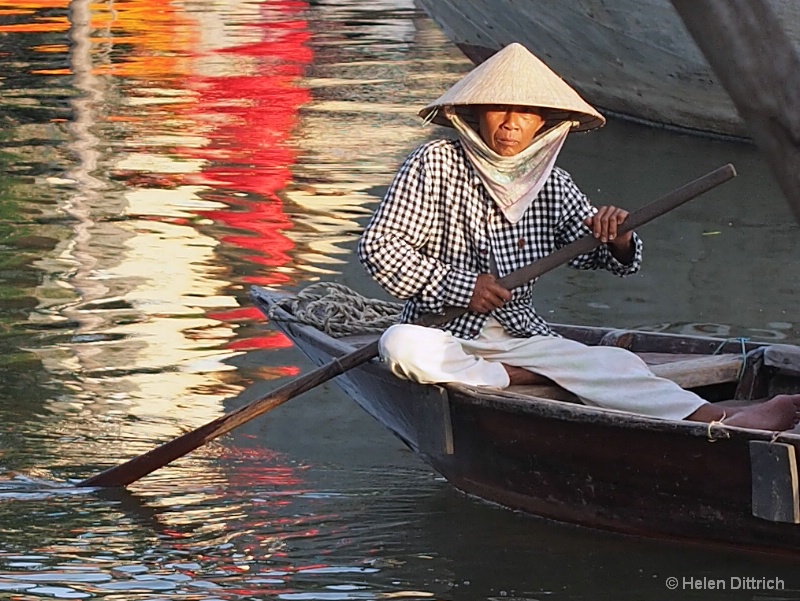 Vietnamese boatman