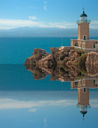 Heraion Lighthouse reflection