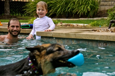 That Dog Can Swim!!