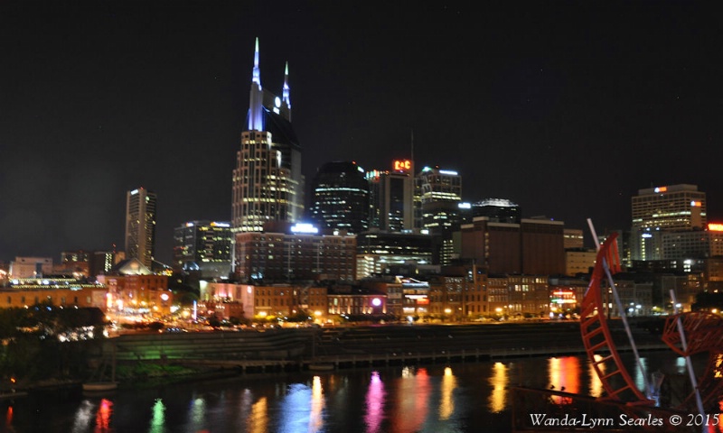 Night Lights Reflections Nashville,Tennessee