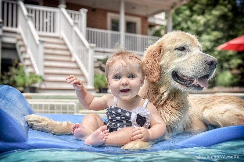 Pool ride with Marley