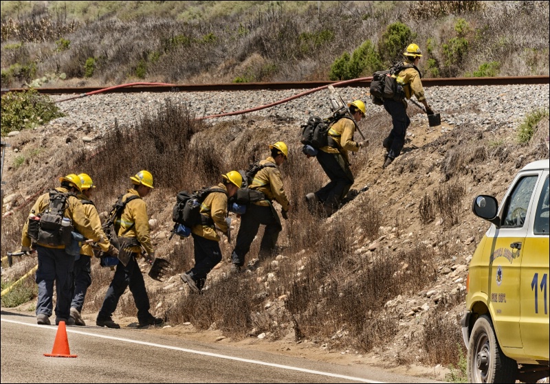 Ventura County  Firefighters At Work