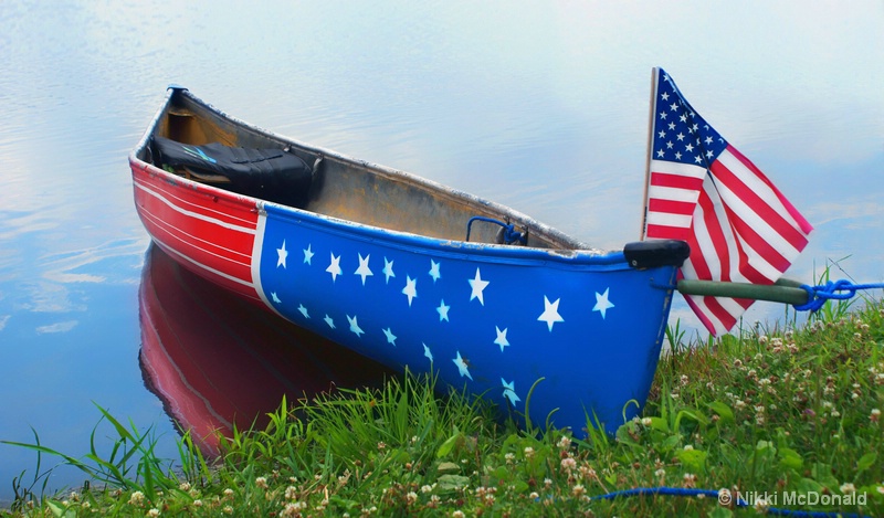 Patriotic Canoe