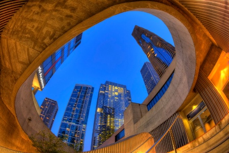 Lake Shore East Fisheye View