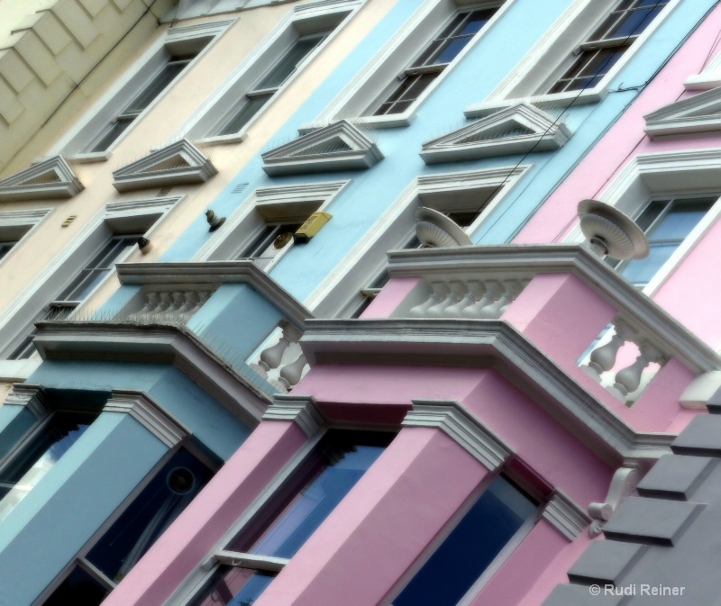 Colorful flats, London