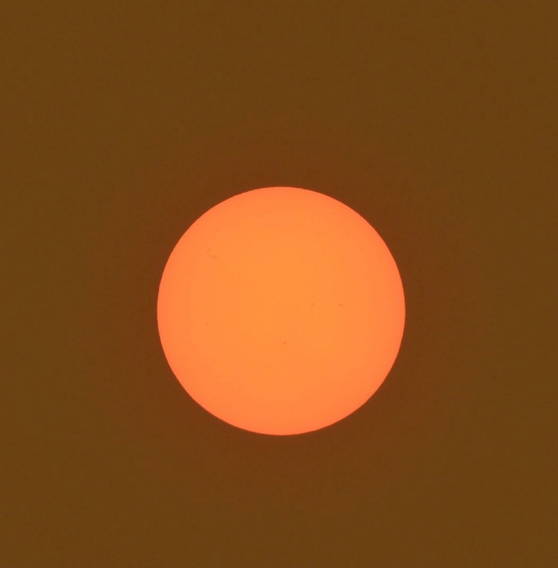 Sun in Brown Sky During Forest Fires