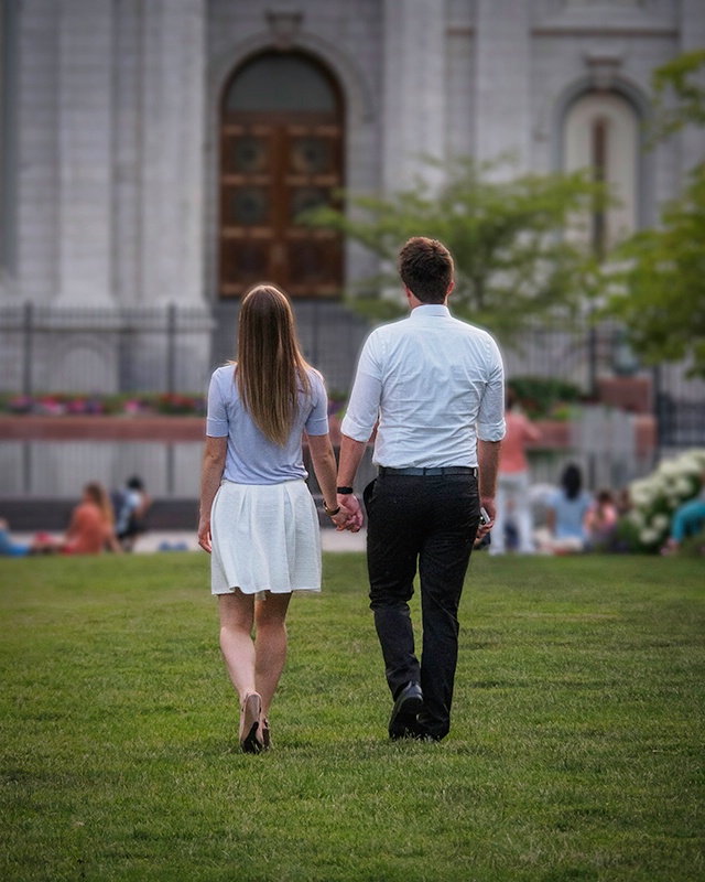 Young Love at Temple Square