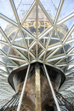 The Cutty Sark From Underneath