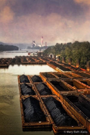 Coal Barges on the Monongahela