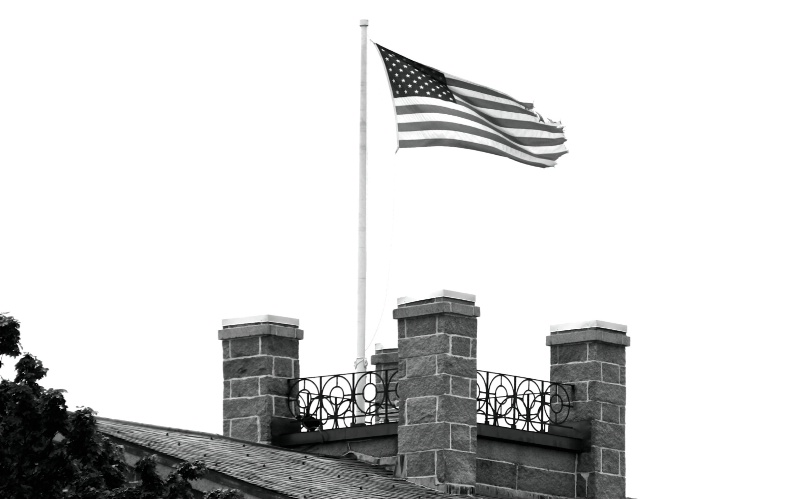 Old Glory on the Rooftop...