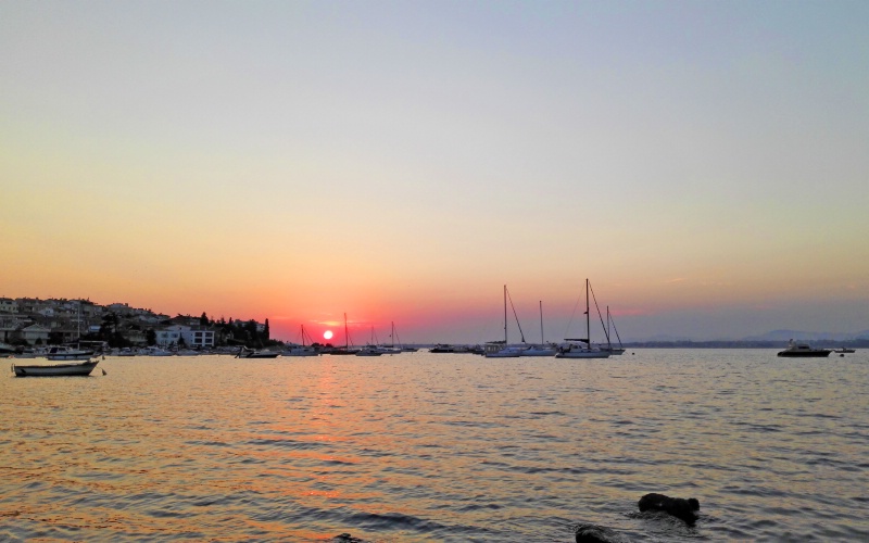 Sunset over Marmara Sea