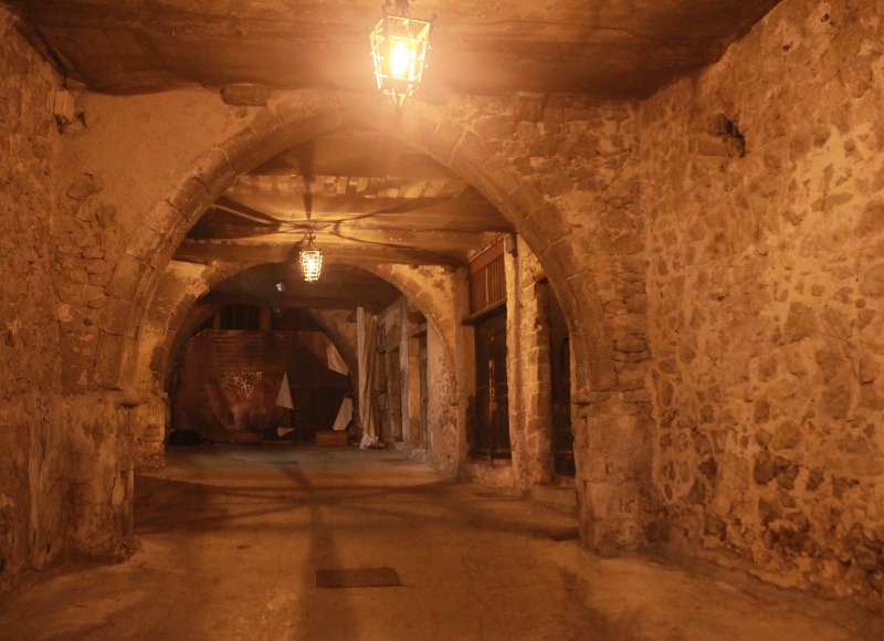 Villefranche sur Mer: a 'covered street'