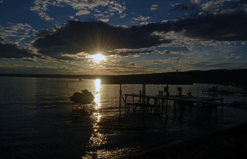 Evening at Wabamun Lake