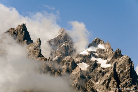 Tetons in Clouds