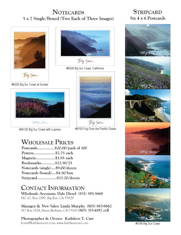 Big Sur Photographs in Carr Classics Catalog, p4