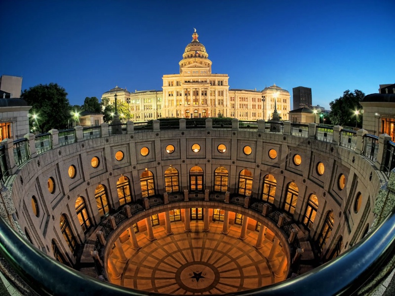 Twilight at the Texas Capitol
