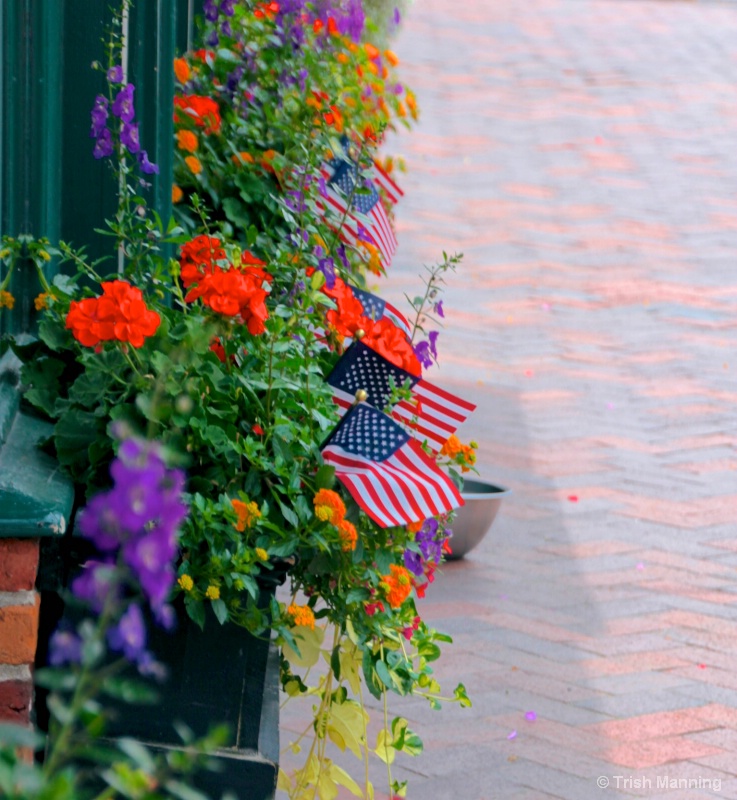 Flowers and Flags...