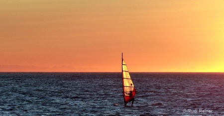 Sailboarder @ sunset