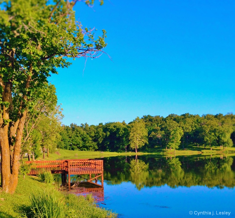 This is a picture of the lake here in town.