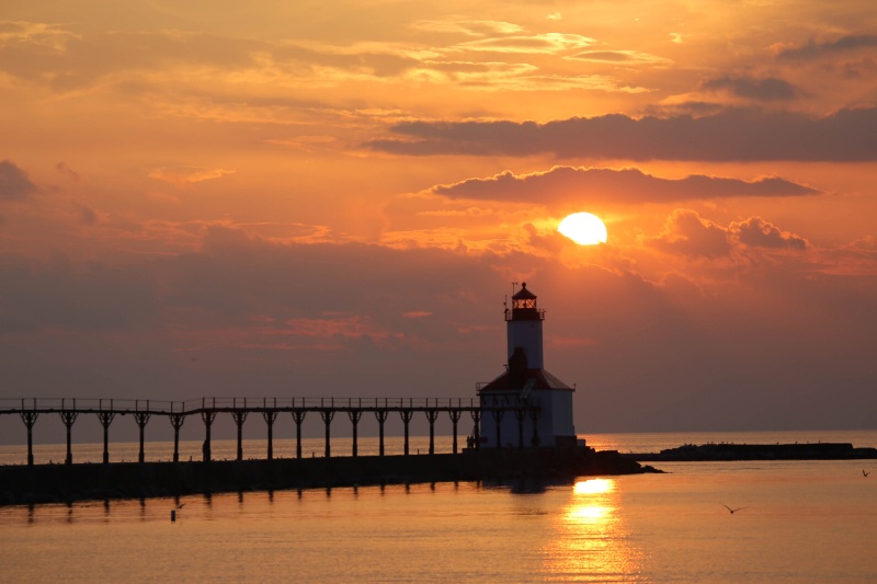 Michigan City Lighthouse - ID: 14978103 © John A. Roquet