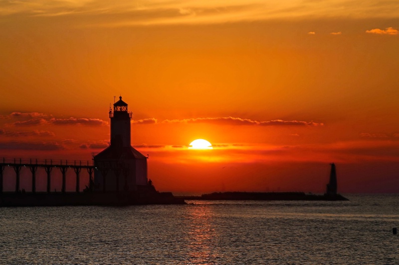 Michigan City Lighthouse - ID: 14978104 © John A. Roquet