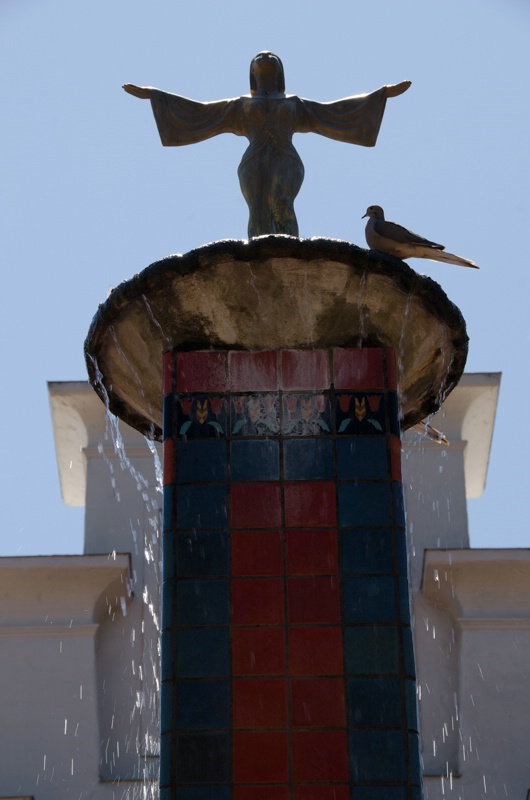 Fountain redo with bird