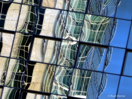 Office reflection abstract