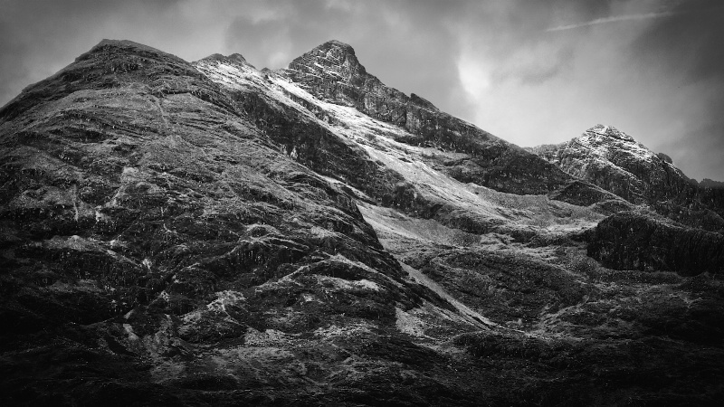 Skye Peak with fresh Snow