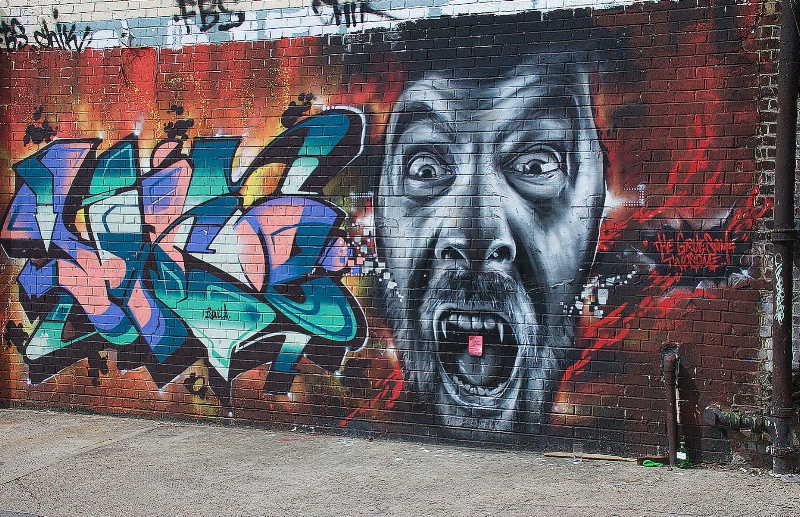 Angry  Graffiti Face