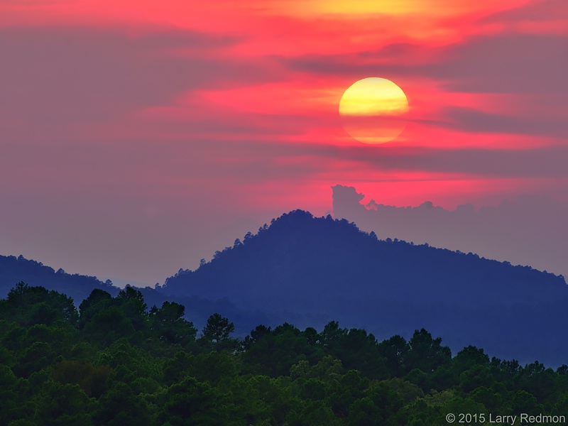 Sunset At Pinnacle Mountain State Park