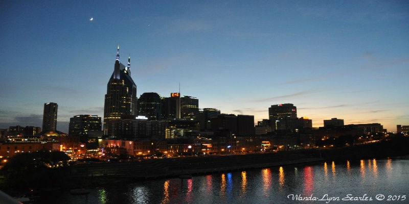 Downtown Nashville,Tn Over Looking Cumberland